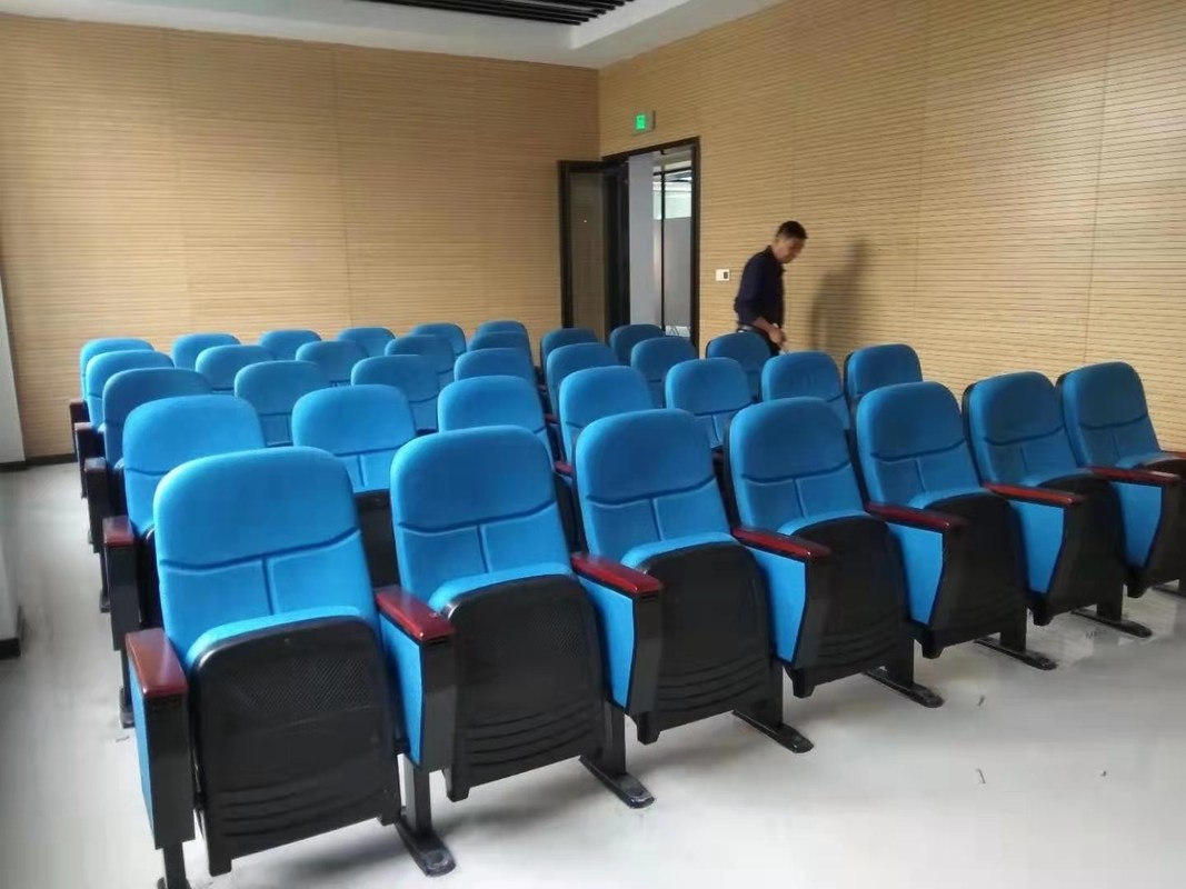 섬유 쟁반 오디토리움 의자, 메모리얼 스타디움 좌석 파란색