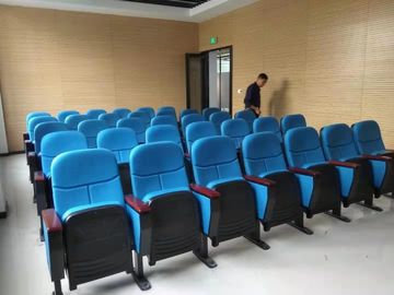 직물 직물 덮개 강당 의자, 파란 색깔에 자리를 주는 기념하는 경기장